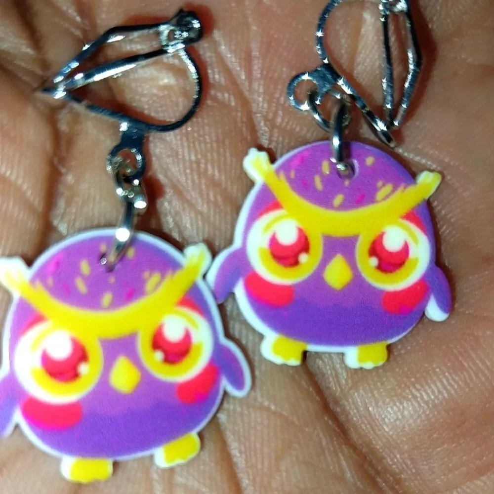 Super cute girls clip-on earrings